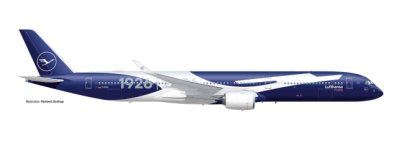 Tulossa: Lufthansa Airbus A350-1000 "100 Jahre" metallimalli