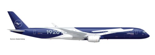Tulossa: Lufthansa Airbus A350-1000 \"100 Jahre\" metallimalli