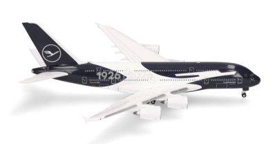 Tulossa: Lufthansa Airbus A380 "100 Jahre/100years" metallimalli
