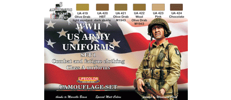 CS-17: USA WWII Army Uniforms Set 1 (Lifecolor)