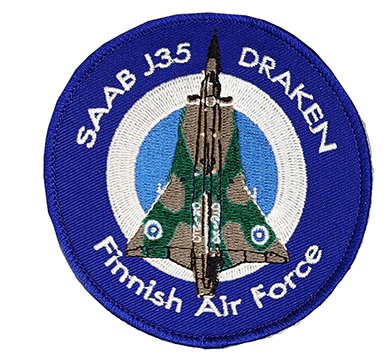 Saab Draken kangasmerkki