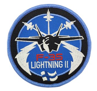 F-35 Suomi kangasmerkki