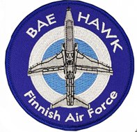 Hawk - Finnish Air Force kangasmerkki