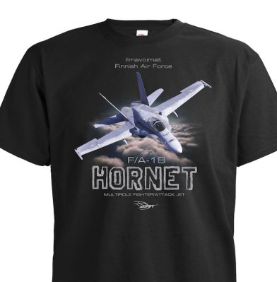 F/A-18 Hornet Multirole Fighter Finnish Air Force t-paita
