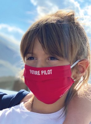 FUTURE PILOT (punainen) lasten maski