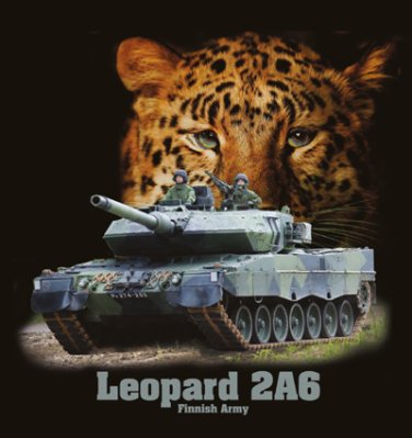 Leopard 2A6 Finnish Army t-paita