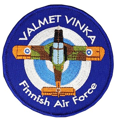 Valmet Vinka kangasmerkki