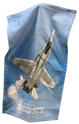 F/A-18 Hornet käsipyyhe (30 x 50 cm)