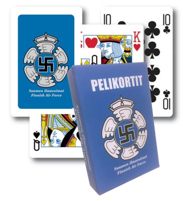 Lentomerkki pelikortit