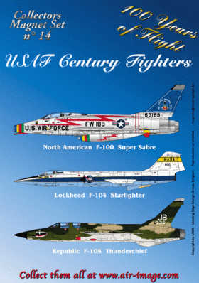 Jääkaappimagneetti: USAF Century Fighters