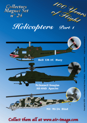 Jääkaappimagneetti: Helicopters part 1
