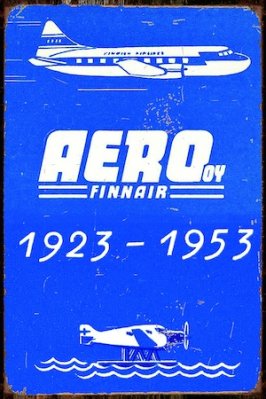 Vintage peltikyltti: Aero 1923-1953
