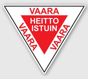 Vaara - Heittoistuin - tarra