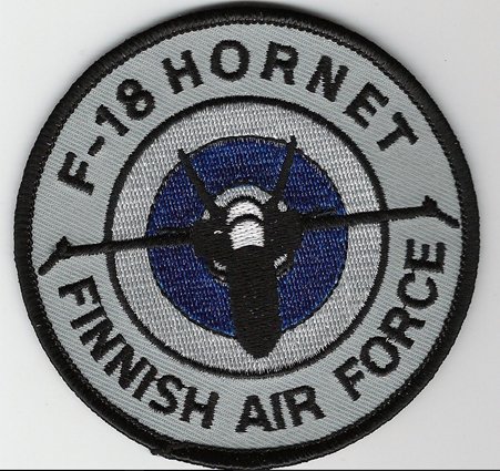 F-18 Hornet - Finnish Air Force -hihamerkki