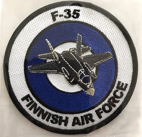 F-35 Finnish Air Force hihamerkki