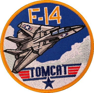 F-14 Tomcat kangasmerkki