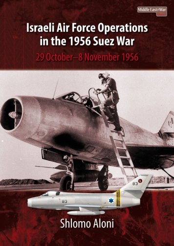 Israeli Air Force Operations in the 1956 Suez War
