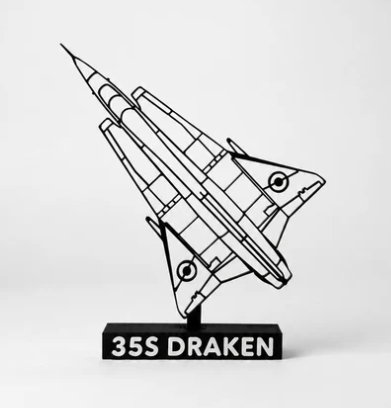 Tulossa: Saab 35S Draken - 3D Printed Scale Model