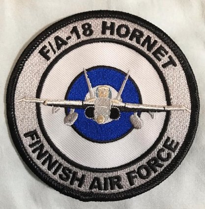 F/A-18 Hornet - Finnish Air Force -hihamerkki